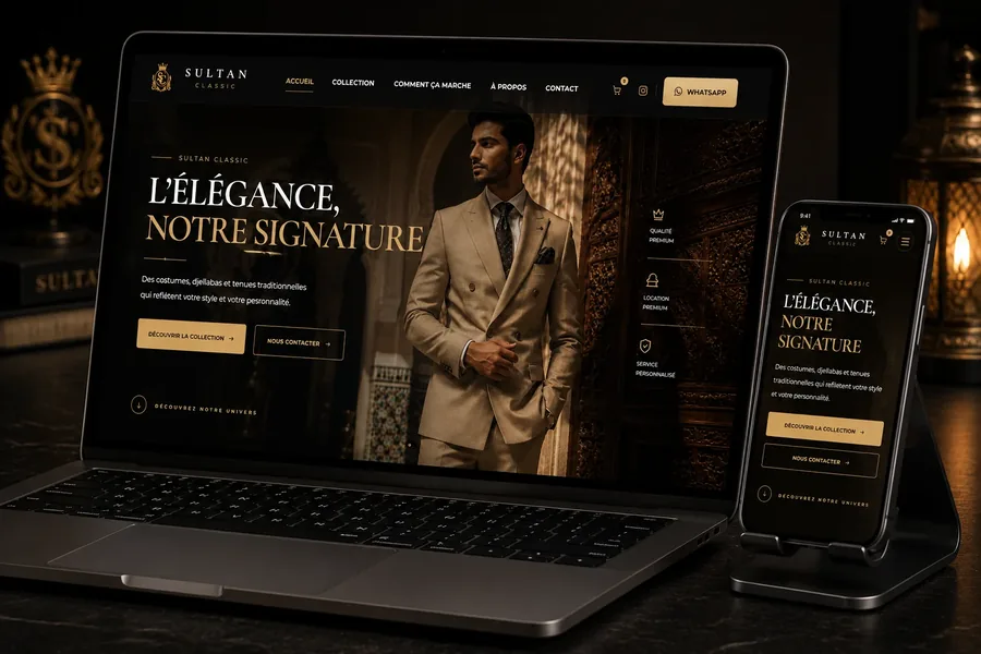 Site de mode masculine Sultan Classic