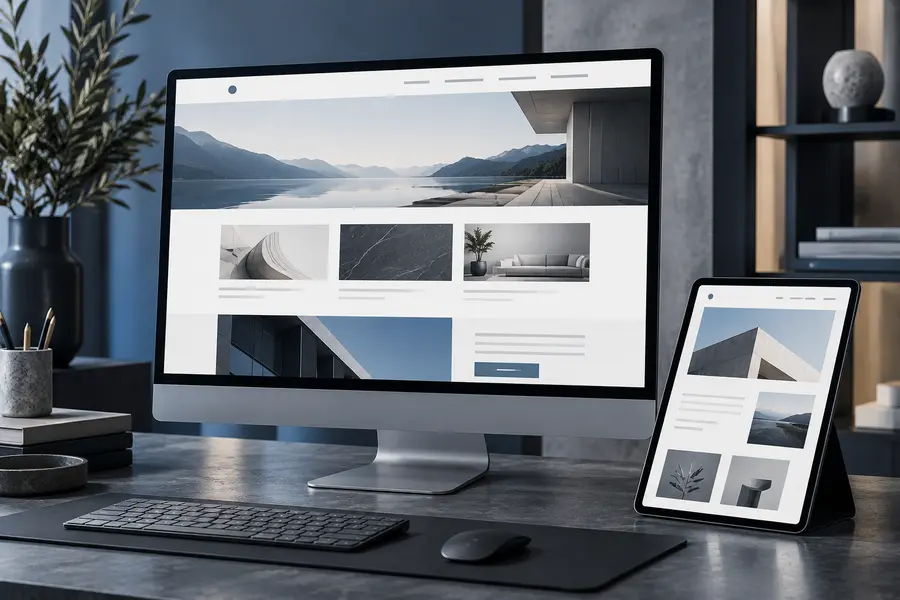 Exemple de site vitrine responsive créé par YaakoubPro